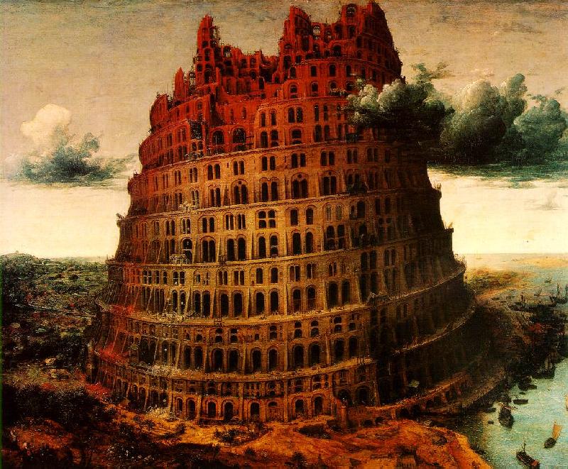 BRUEGEL, Pieter the Elder The  Little  Tower of Babel oil painting image